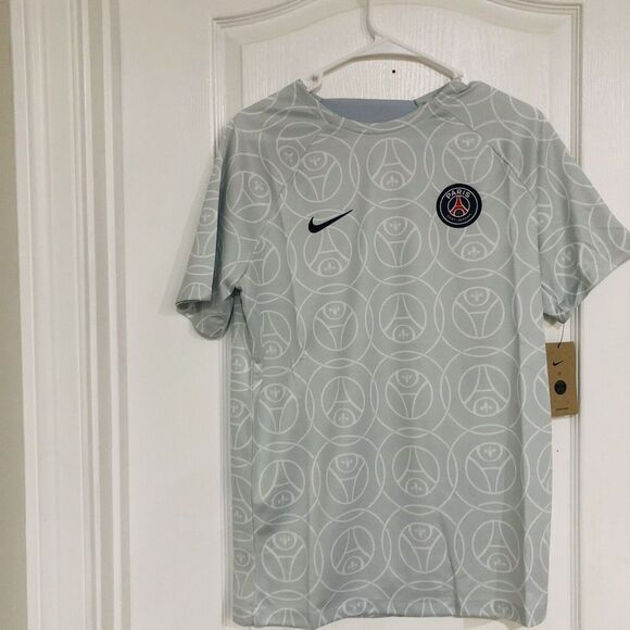 Brand New Paris Saint-Germain Nike 2022/23 Pre-Match Top Gray‎ Size X-Large - Picture 2 of 6